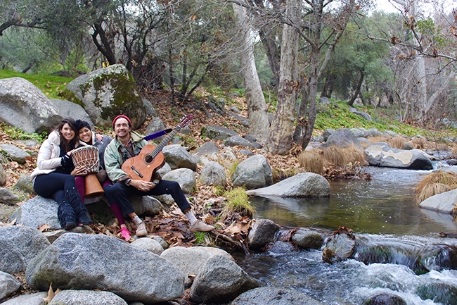 Singing by the creek...