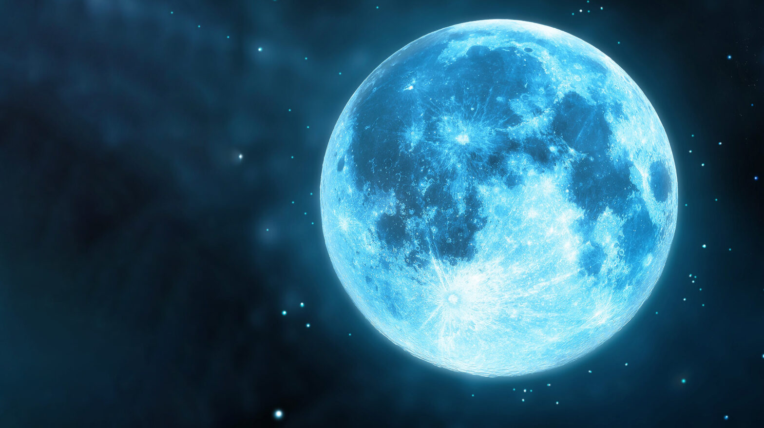 meditating blue moon